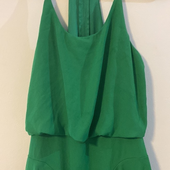 Bisou Bisou by Michele Bohbot, Sleeveless Flowy Green Dress - Picture 4 of 11